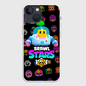 Чехол для iPhone 13 mini с принтом BRAWL STARS (SPROUT) [27] ,  |  | 8 bit | android | brawl | brawl stars | clash | clash royale | game | leon | royale | sprout | stars | андроид | игра | кольт | леон | мобильные игры | спраут