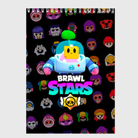 Скетчбук с принтом BRAWL STARS (SPROUT) [27] , 100% бумага
 | 48 листов, плотность листов — 100 г/м2, плотность картонной обложки — 250 г/м2. Листы скреплены сверху удобной пружинной спиралью | 8 bit | android | brawl | brawl stars | clash | clash royale | game | leon | royale | sprout | stars | андроид | игра | кольт | леон | мобильные игры | спраут