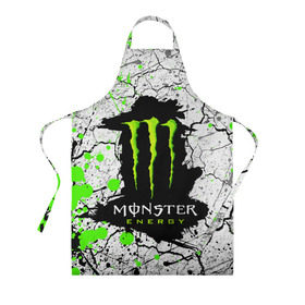 Фартук 3D с принтом MONSTER ENERGY (Z) , 100% полиэстер | общий размер — 65 х 85 см, ширина нагрудника — 26 см, горловина — 53 см, длина завязок — 54 см, общий обхват в поясе — 173 см. Принт на завязках и на горловине наносится с двух сторон, на основной части фартука — только с внешней стороны | black monster | bmx | claw | cybersport | energy | monster | monster energy | moto | motocross | race | sport | киберспорт | когти | монстер энерджи | монстр | мото | мотокросс | ралли | скейтбординг | спорт | то | энергия