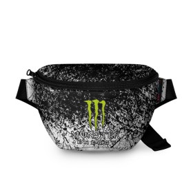 Поясная сумка 3D с принтом MONSTER ENERGY (Z) , 100% полиэстер | плотная ткань, ремень с регулируемой длиной, внутри несколько карманов для мелочей, основное отделение и карман с обратной стороны сумки застегиваются на молнию | black monster | bmx | claw | cybersport | energy | monster | monster energy | moto | motocross | race | sport | киберспорт | когти | монстер энерджи | монстр | мото | мотокросс | ралли | скейтбординг | спорт | то | энергия