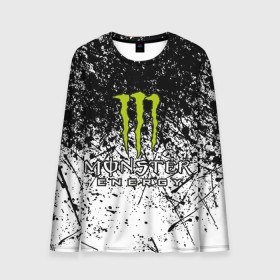 Мужской лонгслив 3D с принтом MONSTER ENERGY (Z) , 100% полиэстер | длинные рукава, круглый вырез горловины, полуприлегающий силуэт | black monster | bmx | claw | cybersport | energy | monster | monster energy | moto | motocross | race | sport | киберспорт | когти | монстер энерджи | монстр | мото | мотокросс | ралли | скейтбординг | спорт | то | энергия