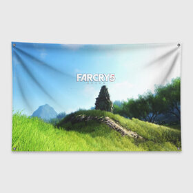 Флаг-баннер с принтом FARCRY5 , 100% полиэстер | размер 67 х 109 см, плотность ткани — 95 г/м2; по краям флага есть четыре люверса для крепления | Тематика изображения на принте: far cry | farcry | game | ubisof | выживание | джунгли | игры | остров | фар край