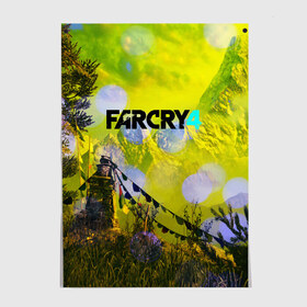 Постер с принтом FARCRY4 , 100% бумага
 | бумага, плотность 150 мг. Матовая, но за счет высокого коэффициента гладкости имеет небольшой блеск и дает на свету блики, но в отличии от глянцевой бумаги не покрыта лаком | far cry | farcry | game | ubisof | выживание | джунгли | игры | остров | фар край