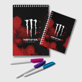 Блокнот с принтом MONSTER ENERGY , 100% бумага | 48 листов, плотность листов — 60 г/м2, плотность картонной обложки — 250 г/м2. Листы скреплены удобной пружинной спиралью. Цвет линий — светло-серый
 | energy | honda | mercedes | monster energy | porsche | racing | sport | toyota | автомобил | автомобильные | марка | машины | митсубиси | монстр | монстр энерджи | порше | спорт | тесла | тойота | хонда