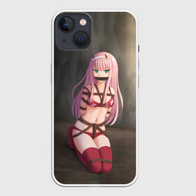 Чехол для iPhone 13 с принтом МИЛЫЙ ВО ФРАНКСЕ ,  |  | 02 | anime | darling in the franxx | hiro | manga | zero two | аниме | ахегао | любимый во франксе | манга | милый во франксе | ноль два | хиро