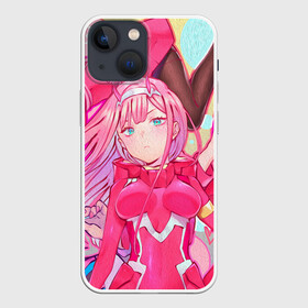 Чехол для iPhone 13 mini с принтом ноль два разная ,  |  | 02 | anime | darling in the franxx | hiro | manga | zero two | аниме | любимый во франксе | манга | милый во франксе | ноль два | хиро