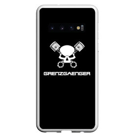 Чехол для Samsung Galaxy S10 с принтом Grenzgaenger , Силикон | Область печати: задняя сторона чехла, без боковых панелей | grenzgaenger | авто | байк | байкер | гонки | гонщик | двигатель | механик | мото | поршень | череп