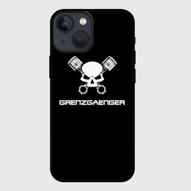Чехол для iPhone 13 mini с принтом Grenzgaenger ,  |  | grenzgaenger | авто | байк | байкер | гонки | гонщик | двигатель | механик | мото | поршень | череп