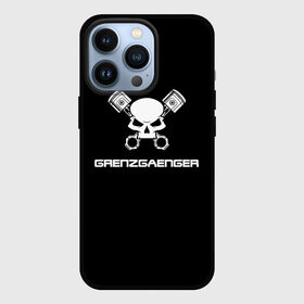 Чехол для iPhone 13 Pro с принтом Grenzgaenger ,  |  | grenzgaenger | авто | байк | байкер | гонки | гонщик | двигатель | механик | мото | поршень | череп