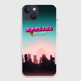 Чехол для iPhone 13 с принтом HOTLINE MIAMI ,  |  | abstraction games | dennaton games | devolver digital | game | hotline miami | hotline miami 2: wrong number | retrowave | synthwave | мотель | мотель майами