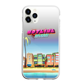 Чехол для iPhone 11 Pro Max матовый с принтом HOTLINE MIAMI , Силикон |  | abstraction games | dennaton games | devolver digital | game | hotline miami | hotline miami 2: wrong number | retrowave | synthwave | мотель | мотель майами