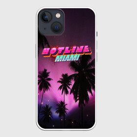 Чехол для iPhone 13 с принтом HOTLINE MIAMI ,  |  | abstraction games | dennaton games | devolver digital | game | hotline miami | hotline miami 2: wrong number | retrowave | synthwave | мотель | мотель майами