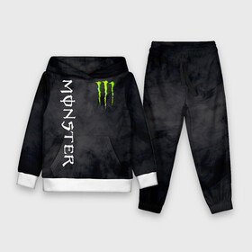 Детский костюм 3D (с толстовкой) с принтом MONSTER ENERGY ,  |  | black monster | bmx | claw | cybersport | energy | monster | monster energy | moto | motocross | race | sport | киберспорт | когти | монстер энерджи | монстр | мото | мотокросс | ралли | скейтбординг | спорт | энергия