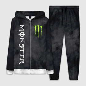 Женский костюм 3D с принтом MONSTER ENERGY ,  |  | black monster | bmx | claw | cybersport | energy | monster | monster energy | moto | motocross | race | sport | киберспорт | когти | монстер энерджи | монстр | мото | мотокросс | ралли | скейтбординг | спорт | энергия