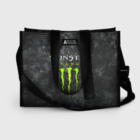 Сумка-шоппер 3D с принтом MONSTER ENERGY , 100% полиэстер | застегивается на металлическую кнопку; внутренний карман застегивается на молнию. Стенки укреплены специальным мягким материалом, чтобы защитить содержимое от несильных ударов
 | black monster | bmx | claw | cybersport | energy | monster | monster energy | moto | motocross | race | sport | киберспорт | когти | монстер энерджи | монстр | мото | мотокросс | ралли | скейтбординг | спорт | энергия