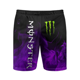 Мужские шорты спортивные с принтом MONSTER ENERGY ,  |  | black monster | bmx | claw | cybersport | energy | monster | monster energy | moto | motocross | race | sport | киберспорт | когти | монстер энерджи | монстр | мото | мотокросс | ралли | скейтбординг | спорт | энергия