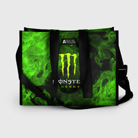 Сумка-шоппер 3D с принтом MONSTER ENERGY , 100% полиэстер | застегивается на металлическую кнопку; внутренний карман застегивается на молнию. Стенки укреплены специальным мягким материалом, чтобы защитить содержимое от несильных ударов
 | black monster | bmx | claw | cybersport | energy | monster | monster energy | moto | motocross | race | sport | киберспорт | когти | монстер энерджи | монстр | мото | мотокросс | ралли | скейтбординг | спорт | энергия