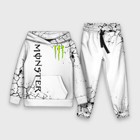 Детский костюм 3D (с толстовкой) с принтом MONSTER ENERGY ,  |  | black monster | bmx | claw | cybersport | energy | monster | monster energy | moto | motocross | race | sport | киберспорт | когти | монстер энерджи | монстр | мото | мотокросс | ралли | скейтбординг | спорт | энергия