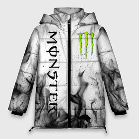 Женская зимняя куртка 3D с принтом MONSTER ENERGY , верх — 100% полиэстер; подкладка — 100% полиэстер; утеплитель — 100% полиэстер | длина ниже бедра, силуэт Оверсайз. Есть воротник-стойка, отстегивающийся капюшон и ветрозащитная планка. 

Боковые карманы с листочкой на кнопках и внутренний карман на молнии | black monster | bmx | claw | cybersport | energy | monster | monster energy | moto | motocross | race | sport | киберспорт | когти | монстер энерджи | монстр | мото | мотокросс | ралли | скейтбординг | спорт | энергия