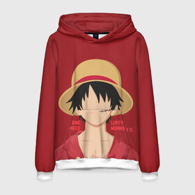 Мужская толстовка 3D с принтом Luffy , 100% полиэстер | двухслойный капюшон со шнурком для регулировки, мягкие манжеты на рукавах и по низу толстовки, спереди карман-кенгуру с мягким внутренним слоем. | monkey d. luffy | nami | one piece | аниме | большой куш | луффи | манки де луффи | нами | пиратская | пираты | тони | череп | чоппер | шляпа