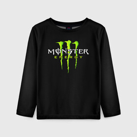 Детский лонгслив 3D с принтом MONSTER ENERGY , 100% полиэстер | длинные рукава, круглый вырез горловины, полуприлегающий силуэт
 | black monster | bmx | claw | cybersport | energy | monster | monster energy | moto | motocross | race | sport | киберспорт | когти | монстер энерджи | монстр | мото | мотокросс | ралли | скейтбординг | спорт | энергия