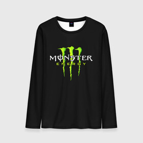 Мужской лонгслив 3D с принтом MONSTER ENERGY , 100% полиэстер | длинные рукава, круглый вырез горловины, полуприлегающий силуэт | black monster | bmx | claw | cybersport | energy | monster | monster energy | moto | motocross | race | sport | киберспорт | когти | монстер энерджи | монстр | мото | мотокросс | ралли | скейтбординг | спорт | энергия