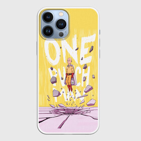 Чехол для iPhone 13 Pro Max с принтом Взлет Сайтамы ,  |  | one punch man | saitama | ванпанчмен | герои | люди | персонажи | сайтама