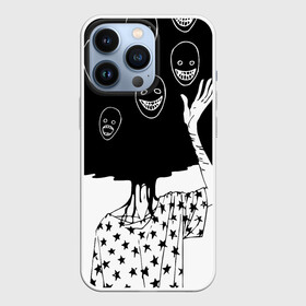 Чехол для iPhone 13 Pro с принтом Многоликий | Multi face (Z) ,  |  | head | human | monster | взрыв башки | голова | головы | звезды | кукловод | лицемер | марионетка | маска | маски | многоликий | многоликость | монстр | хоррор | чб | человечек | чудовище