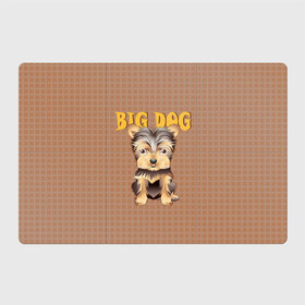 Магнитный плакат 3Х2 с принтом Большой пёс , Полимерный материал с магнитным слоем | 6 деталей размером 9*9 см | домашние животные | йоркширский терьер | собака | щенок