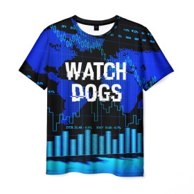 Мужская футболка 3D с принтом Watch Dogs , 100% полиэфир | прямой крой, круглый вырез горловины, длина до линии бедер | ded sec | game | name | ubisoft | watch dogs | watch dogs 2 | watch dogs legion | город | девушка | дрон | игры | имена | компьютеры | пистолет | телефон | технологии | хакер | юби