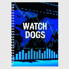 Тетрадь с принтом Watch Dogs , 100% бумага | 48 листов, плотность листов — 60 г/м2, плотность картонной обложки — 250 г/м2. Листы скреплены сбоку удобной пружинной спиралью. Уголки страниц и обложки скругленные. Цвет линий — светло-серый
 | ded sec | game | name | ubisoft | watch dogs | watch dogs 2 | watch dogs legion | город | девушка | дрон | игры | имена | компьютеры | пистолет | телефон | технологии | хакер | юби