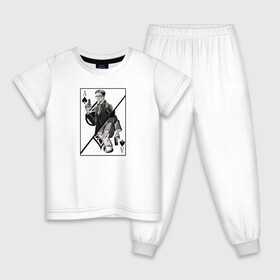 Детская пижама хлопок с принтом Кингсман , 100% хлопок |  брюки и футболка прямого кроя, без карманов, на брюках мягкая резинка на поясе и по низу штанин
 | kingsman | manners maketh man | кингсман