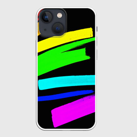 Чехол для iPhone 13 mini с принтом НЕОНОВЫЕ КРАСКИ ,  |  | abstraction | geometry | optic | optical | pattern | visual | абстракция | геометрия | линии | оптические | оптический узор | полосы | психоделика | разводы | текстуры | узор | узоры | фрактал