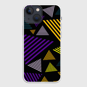 Чехол для iPhone 13 mini с принтом ГЕОМЕТРИЯ ,  |  | abstraction | geometry | optic | optical | pattern | visual | абстракция | геометрия | линии | оптические | оптический узор | полосы | психоделика | разводы | текстуры | узор | узоры | фрактал