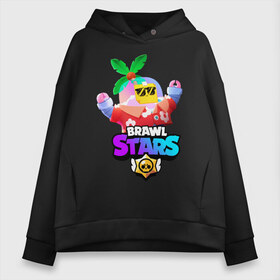 Женское худи Oversize хлопок с принтом BRAWL STARS TROPICAL SPROUT , френч-терри — 70% хлопок, 30% полиэстер. Мягкий теплый начес внутри —100% хлопок | боковые карманы, эластичные манжеты и нижняя кромка, капюшон на магнитной кнопке | brawl stars | crow | gale | leon | leon shark | max | mr.p | sally leon | shark | sprout | tara | tropical sprout | virus 8 bit | werewolf leon | акула | берли | бравл старс | ворон | макс | оборотень