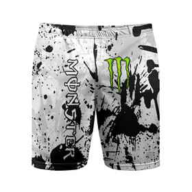 Мужские шорты спортивные с принтом MONSTER ENERGY ,  |  | black monster | bmx | claw | cybersport | energy | monster | monster energy | moto | motocross | race | sport | киберспорт | когти | монстер энерджи | монстр | мото | мотокросс | ралли | скейтбординг | спорт | энергия