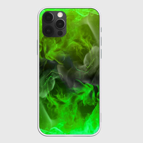 Чехол для iPhone 12 Pro Max с принтом ЗЕЛЁНЫЙ ОГОНЬ , Силикон |  | bright | fire | flame | heat | light | wildfire | искры | огненный | огонь | пламя | пожар