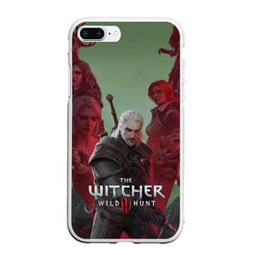 Чехол для iPhone 7Plus/8 Plus матовый с принтом The Witcher 5-летие , Силикон | Область печати: задняя сторона чехла, без боковых панелей | blood and wine | cd project red | games | geralt | hearts of stone | the witcher | wild hunt | ведьмак | геральт | дикая охота | игры | йеннифер | каменные сердца | кровь и вино | трисс | цири