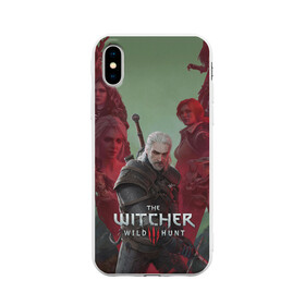 Чехол для iPhone X матовый с принтом The Witcher 5-летие , Силикон | Печать на задней стороне чехла, без боковой панели | blood and wine | cd project red | games | geralt | hearts of stone | the witcher | wild hunt | ведьмак | геральт | дикая охота | игры | йеннифер | каменные сердца | кровь и вино | трисс | цири