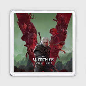 Магнит 55*55 с принтом The Witcher 5-летие , Пластик | Размер: 65*65 мм; Размер печати: 55*55 мм | blood and wine | cd project red | games | geralt | hearts of stone | the witcher | wild hunt | ведьмак | геральт | дикая охота | игры | йеннифер | каменные сердца | кровь и вино | трисс | цири