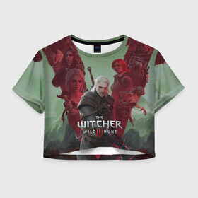 Женская футболка Crop-top 3D с принтом The Witcher 5-летие , 100% полиэстер | круглая горловина, длина футболки до линии талии, рукава с отворотами | blood and wine | cd project red | games | geralt | hearts of stone | the witcher | wild hunt | ведьмак | геральт | дикая охота | игры | йеннифер | каменные сердца | кровь и вино | трисс | цири