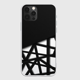 Чехол для iPhone 12 Pro Max с принтом BLACK GEOMETRY , Силикон |  | abstraction | geometry | optic | optical | pattern | visual | абстракция | геометрия | линии | оптические | оптический узор | полосы | психоделика | разводы | текстуры | узор | узоры | фрактал