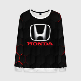 Мужской свитшот 3D с принтом HONDA , 100% полиэстер с мягким внутренним слоем | круглый вырез горловины, мягкая резинка на манжетах и поясе, свободная посадка по фигуре | acura | auto | cr z | honda | honda power | japan | japanese | nsx | sport | авто | автомобиль | автомобильные | акура | бренд | марка | машины | спорт | хонда | япония