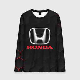 Мужской лонгслив 3D с принтом HONDA , 100% полиэстер | длинные рукава, круглый вырез горловины, полуприлегающий силуэт | acura | auto | cr z | honda | honda power | japan | japanese | nsx | sport | авто | автомобиль | автомобильные | акура | бренд | марка | машины | спорт | хонда | япония