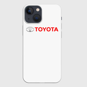 Чехол для iPhone 13 mini с принтом TOYOTA ,  |  | auto | sport | toyota | авто | автомобиль | автомобильные | бренд | марка | машины | спорт | тойота