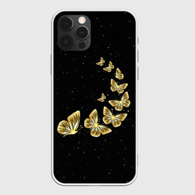 Чехол для iPhone 12 Pro Max с принтом Golden Butterfly in Space , Силикон |  | Тематика изображения на принте: black | summer | wings | ангел | бабочка | бабочки | блестки | блестящий | девушке | желтые | животные | звезды | звери | золото | золотые | космос | крылья | летать | летний | лето | мотылек | насекомое | ночные