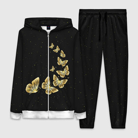 Женский костюм 3D с принтом Golden Butterfly in Space ,  |  | black | summer | wings | ангел | бабочка | бабочки | блестки | блестящий | девушке | желтые | животные | звезды | звери | золото | золотые | космос | крылья | летать | летний | лето | мотылек | насекомое | ночные