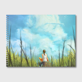 Альбом для рисования с принтом Cloud ART , 100% бумага
 | матовая бумага, плотность 200 мг. | Тематика изображения на принте: art | cloud | summer | веселое | лето
