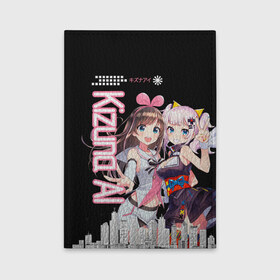 Обложка для автодокументов с принтом Kizuna Ai , натуральная кожа |  размер 19,9*13 см; внутри 4 больших “конверта” для документов и один маленький отдел — туда идеально встанут права | 3d | аватар | видеоблогер | идол | кидзуна аи