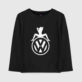 Детский лонгслив хлопок с принтом Volkswagen Girl (Z) , 100% хлопок | круглый вырез горловины, полуприлегающий силуэт, длина до линии бедер | amarok | arteon | bora | caravelle | golf | polo | scirocco | teramont | tiguan | touareg | transporter | volkswagen | vw | wv | авто | автомобиль | ам | бора | бренд | народный автомобиль | фольксваген